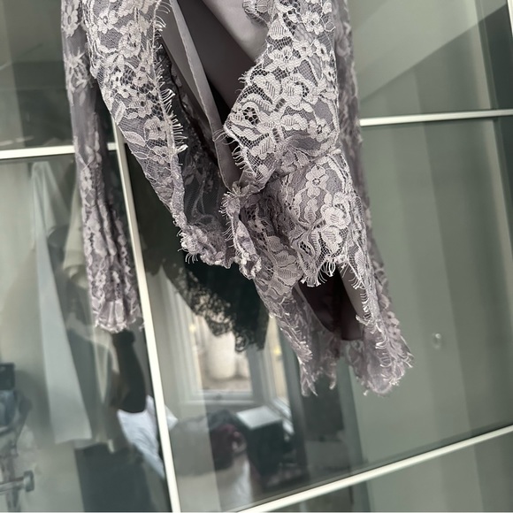 FP - Light purple lace long sleeve romper - Picture 8 of 8